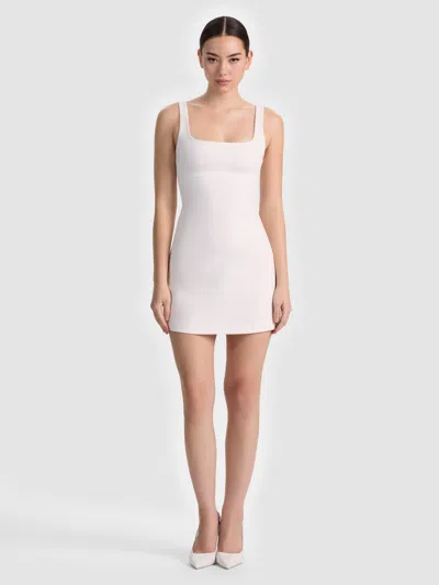 Alice And Olivia Mikaela Mini Dress In White
