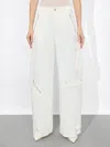 Alice And Olivia Milo Cargo Pant In Off White