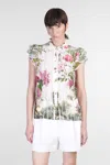 Alice And Olivia Alice + Olivia Minda Silk Blouse In White