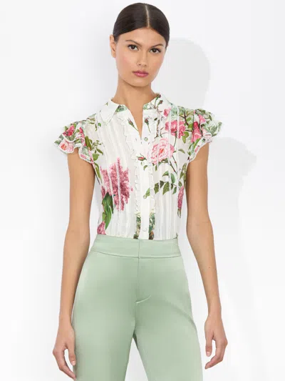 ALICE AND OLIVIA MINDA BLOUSE