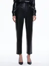 Alice And Olivia Ming Vegan Pant In Black