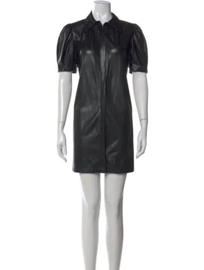 Pre-owned Alice And Olivia Mini Dress In Black