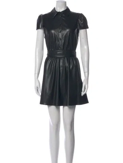 Pre-owned Alice And Olivia Mini Dress In Black