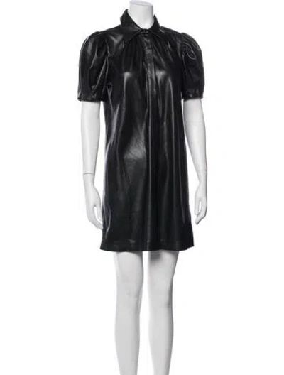 Pre-owned Alice And Olivia Mini Dress In Black