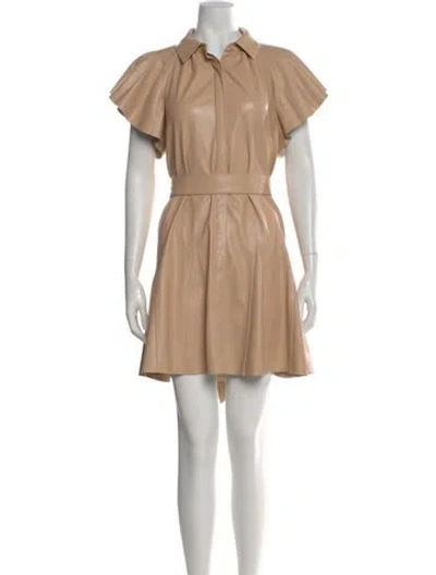 Pre-owned Alice And Olivia Mini Dress In Neutral