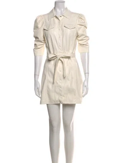 Pre-owned Alice And Olivia Mini Dress In Neutral