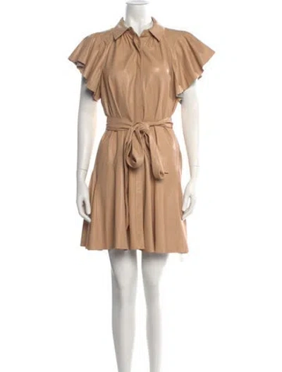 Pre-owned Alice And Olivia Mini Dress In Neutrals