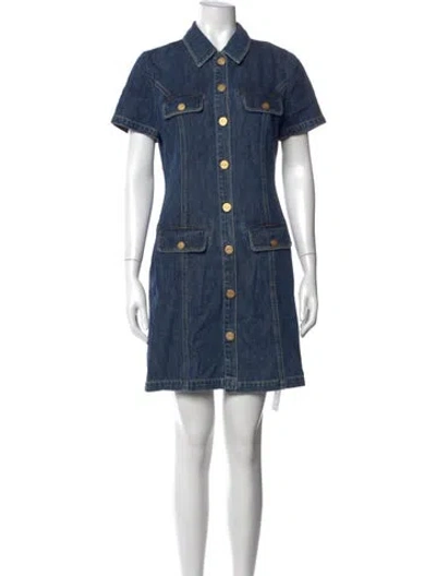 Pre-owned Alice And Olivia Mini Dress W/ Tags In Blue