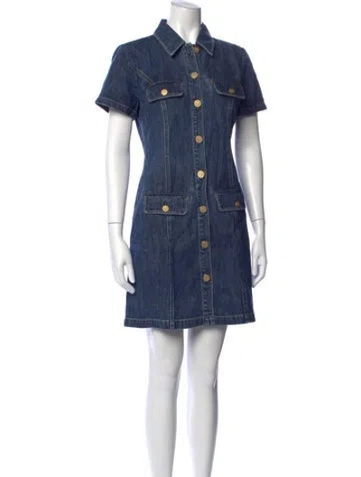 Pre-owned Alice And Olivia Mini Dress W/ Tags In Blue
