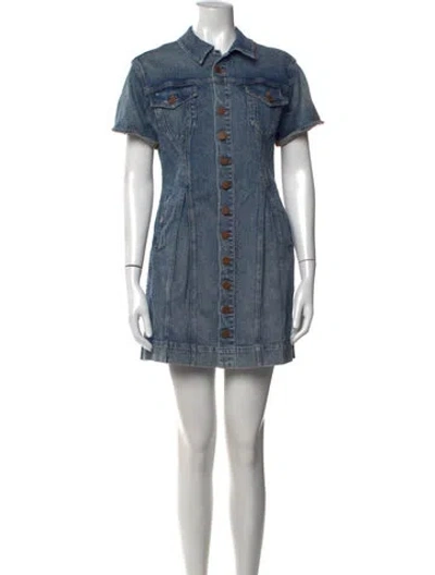 Pre-owned Alice And Olivia Mini Dress W/ Tags In Blue