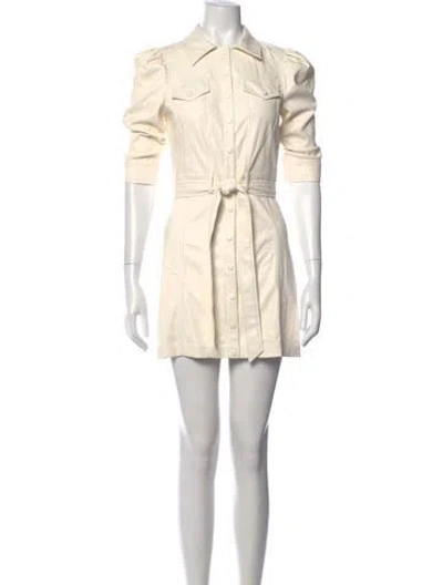 Pre-owned Alice And Olivia Mini Dress W/ Tags In White