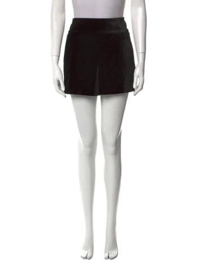 Pre-owned Alice And Olivia Mini Shorts In Black