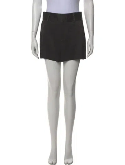 Pre-owned Alice And Olivia Mini Shorts In Black