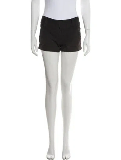 Pre-owned Alice And Olivia Mini Shorts In Black