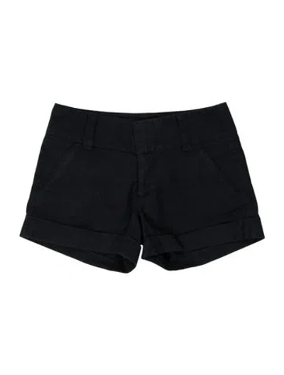 Pre-owned Alice And Olivia Mini Shorts In Black