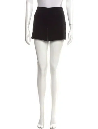 Pre-owned Alice And Olivia Mini Shorts In Black