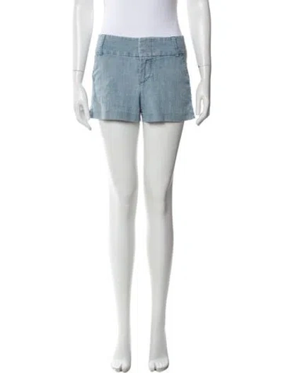 Pre-owned Alice And Olivia Mini Shorts In Blue