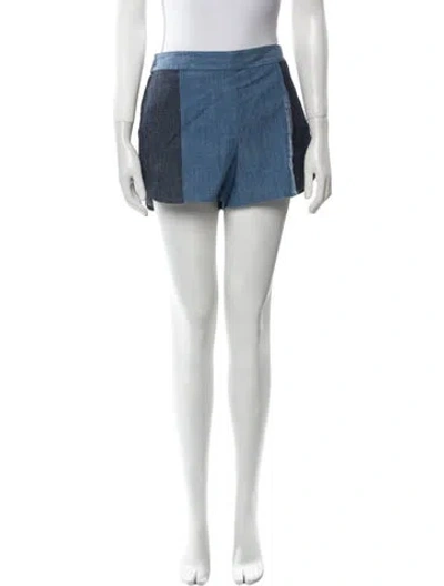 Pre-owned Alice And Olivia Mini Shorts In Blue