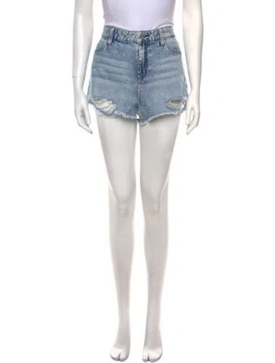 Pre-owned Alice And Olivia Mini Shorts In Blue