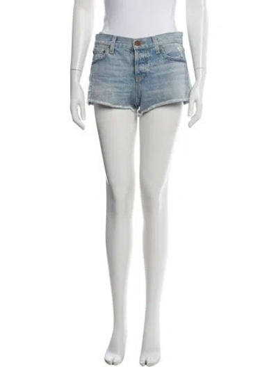 Pre-owned Alice And Olivia Mini Shorts In Blue