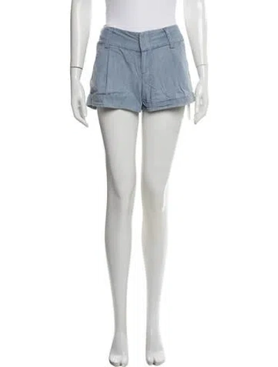Pre-owned Alice And Olivia Mini Shorts In Blue