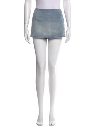 Pre-owned Alice And Olivia Mini Shorts In Blue