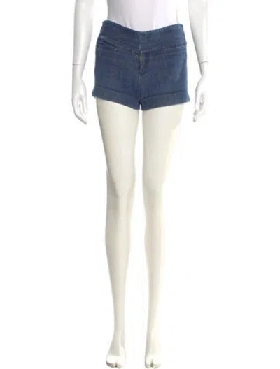 Pre-owned Alice And Olivia Mini Shorts In Blue