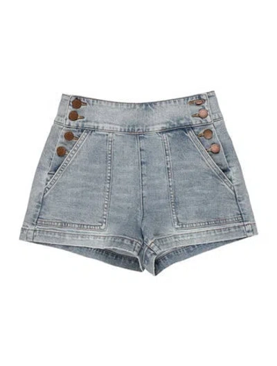 Pre-owned Alice And Olivia Mini Shorts In Blue