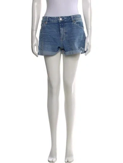 Pre-owned Alice And Olivia Mini Shorts In Blue