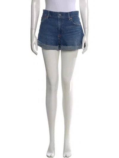 Pre-owned Alice And Olivia Mini Shorts In Blue