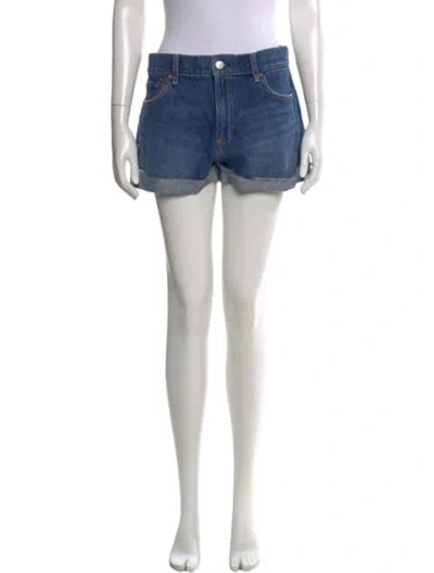 Pre-owned Alice And Olivia Mini Shorts In Blue