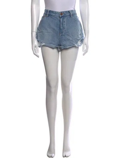Pre-owned Alice And Olivia Mini Shorts In Blue
