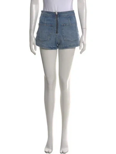 Pre-owned Alice And Olivia Mini Shorts In Blue