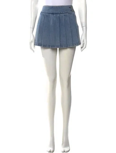 Pre-owned Alice And Olivia Mini Shorts In Blue