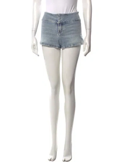 Pre-owned Alice And Olivia Mini Shorts In Blue