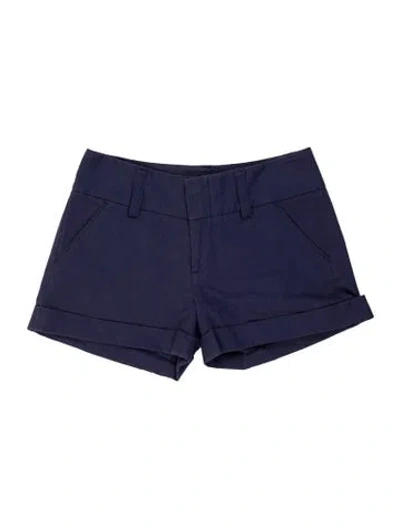 Pre-owned Alice And Olivia Mini Shorts In Blue
