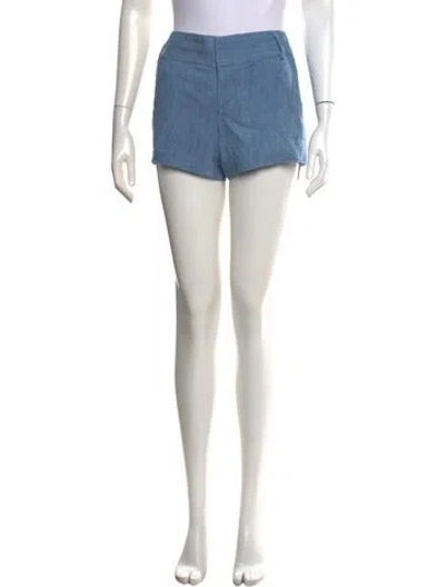 Pre-owned Alice And Olivia Mini Shorts In Blue