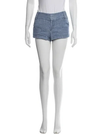 Pre-owned Alice And Olivia Mini Shorts In Blue