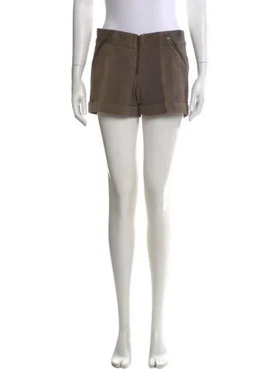 Pre-owned Alice And Olivia Mini Shorts In Brown