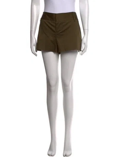 Pre-owned Alice And Olivia Mini Shorts In Green