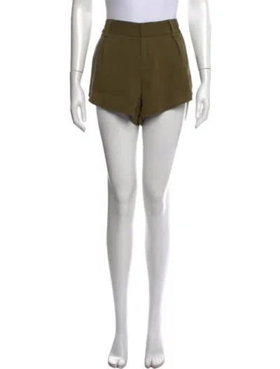 Pre-owned Alice And Olivia Mini Shorts In Green