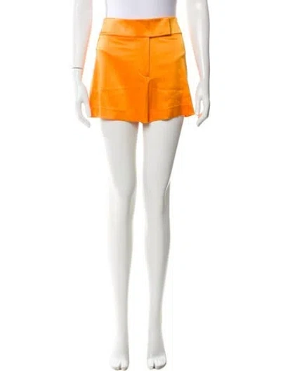 Pre-owned Alice And Olivia Mini Shorts In Orange