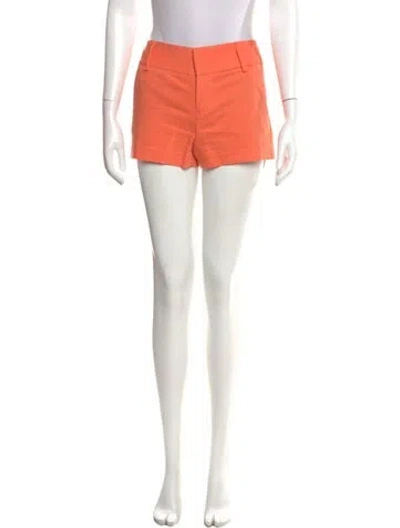 Pre-owned Alice And Olivia Mini Shorts In Orange
