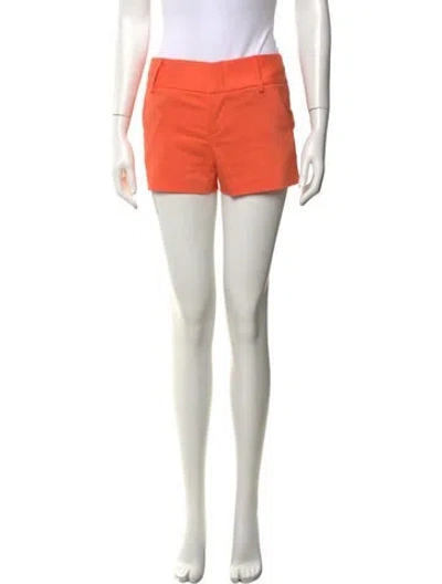 Pre-owned Alice And Olivia Mini Shorts In Orange