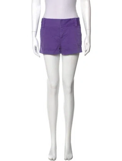 Pre-owned Alice And Olivia Mini Shorts In Purple