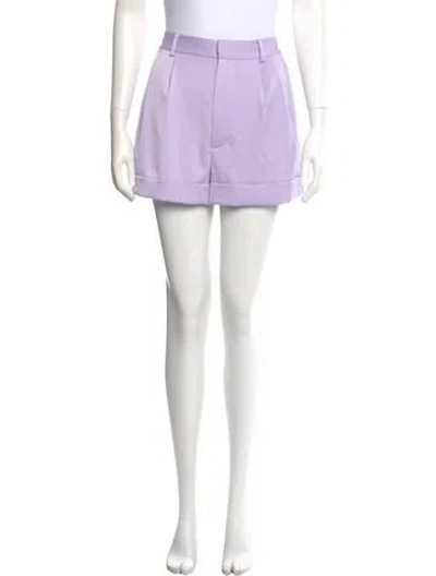 Pre-owned Alice And Olivia Mini Shorts In Purple