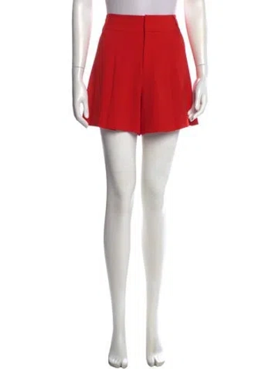 Pre-owned Alice And Olivia Mini Shorts In Red
