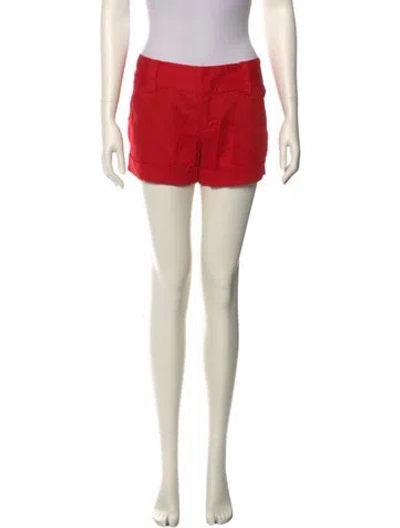 Pre-owned Alice And Olivia Mini Shorts In Red