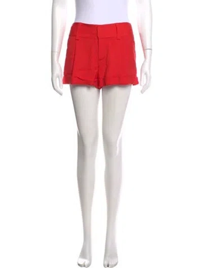 Pre-owned Alice And Olivia Mini Shorts In Red