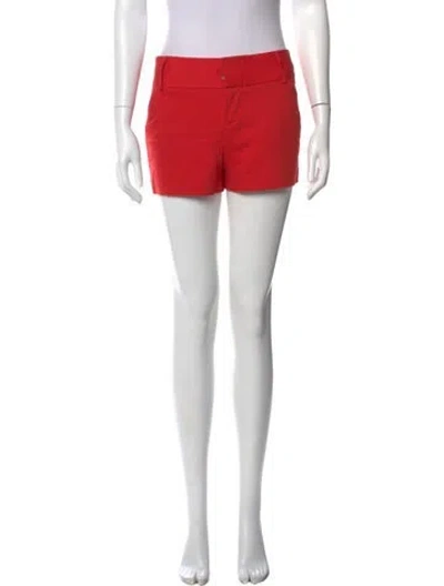 Pre-owned Alice And Olivia Mini Shorts In Red
